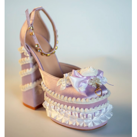 Creamy Dopamine Sweet Spicy Girl Y2K Shoes by Hexagram (HX03)